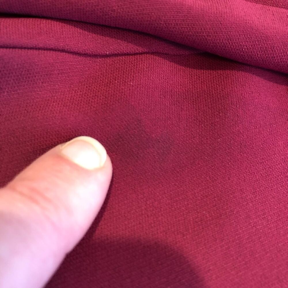 Amanda Uprichard maroon wine v neck shift dress size Medium - Picture 8 of 12